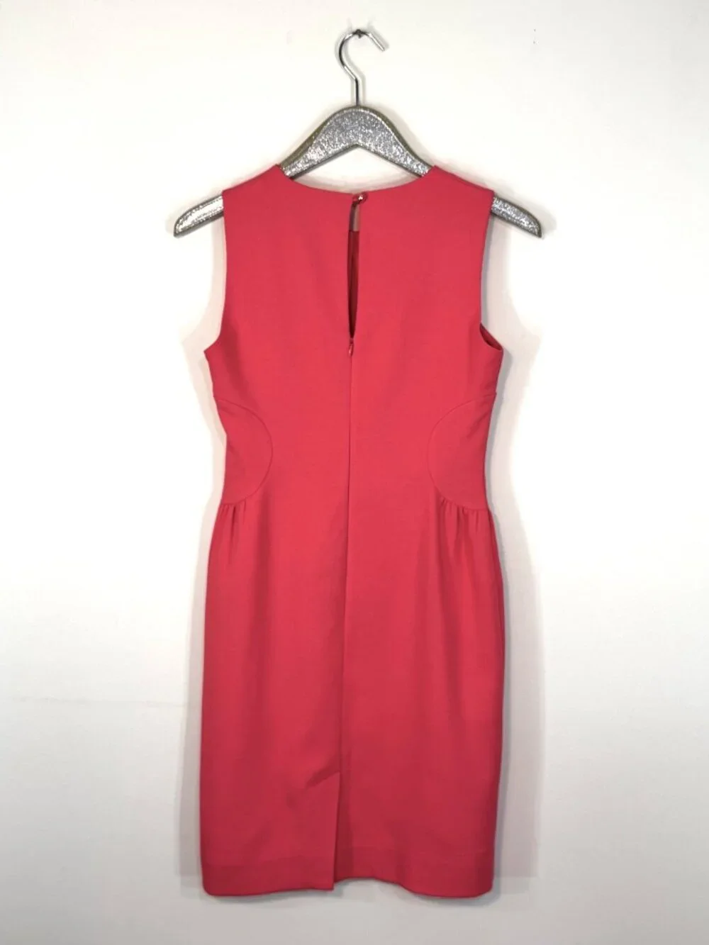 Kate Spade New York Sleeveless Coral Sheath Dress Size 4 Polyester Blend Knee-Le